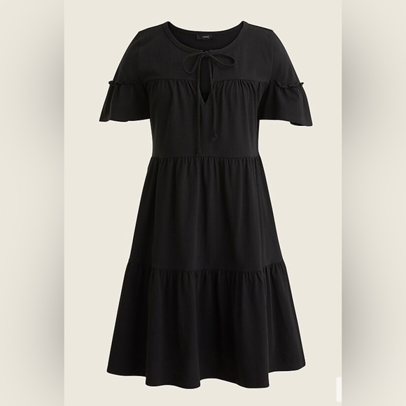 J. Crew Dresses & Skirts - J. Crew Jersey Tiered Mini Dress - Black